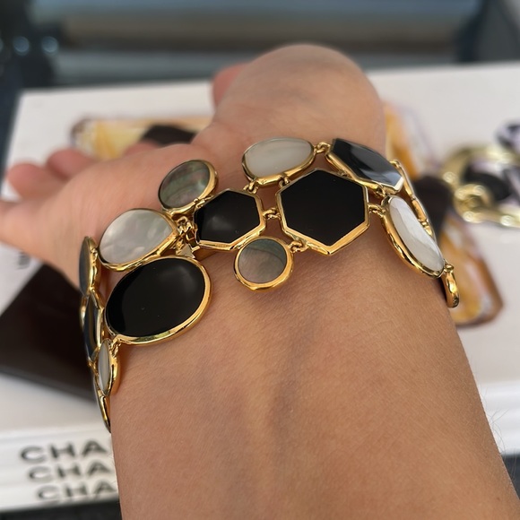 ❌SOLD❌Ippolita 18k YG Mother of Pearl Link Bracelet - Picture 7 of 8